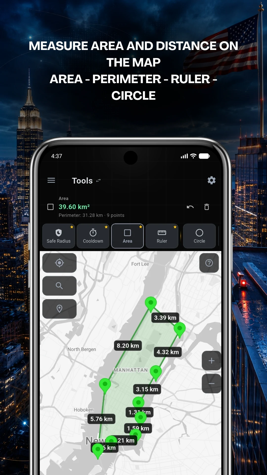 Map Tools: Fake GPS & Tracker screenshot