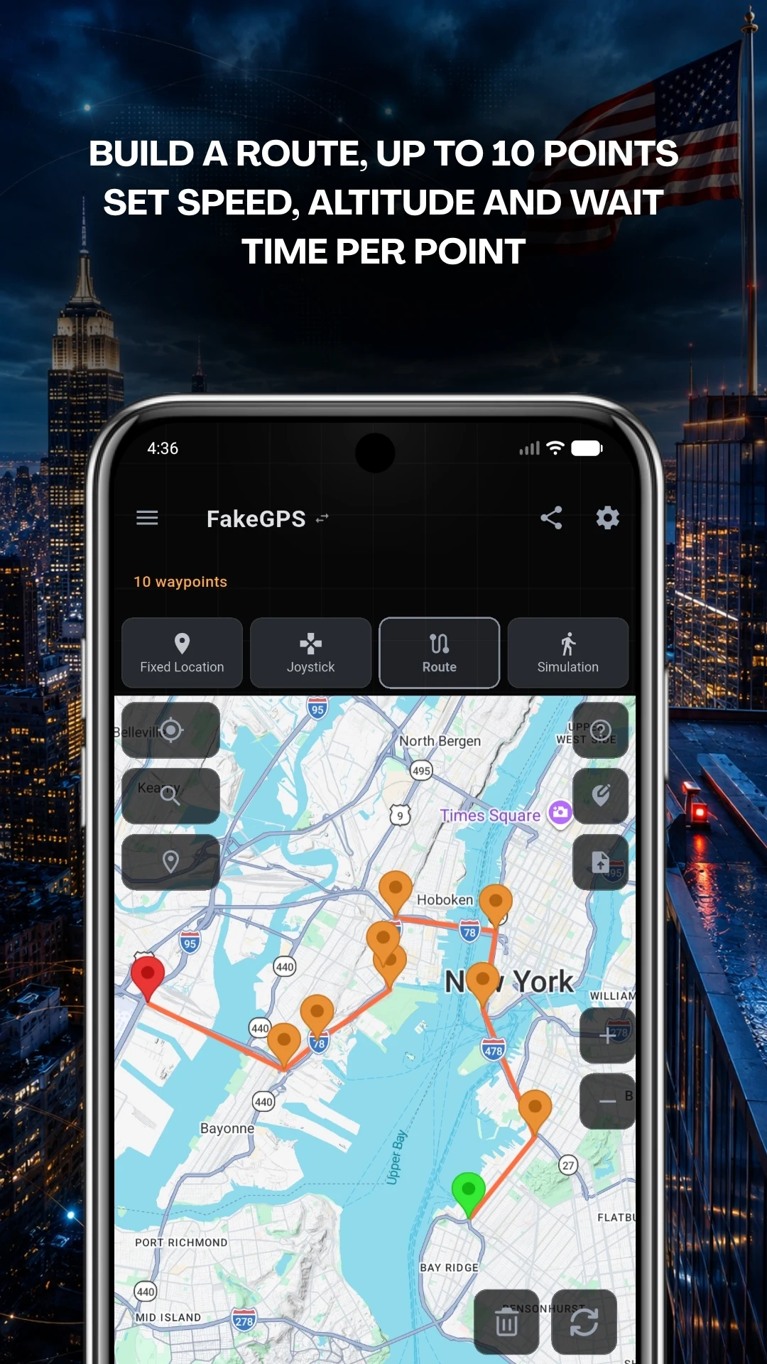 Map Tools: Fake GPS & Tracker screenshot
